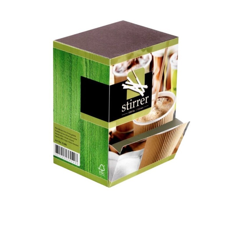Ecobioshopping - Petite palette 19 cm en bois sous sachet - 1000 pièces - 13786