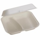 Ecobioshopping - Boîte alimentaire 23x20x8 cm avec deux compartiments - 125 pièces - 3467