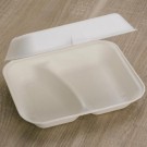 Ecobioshopping - Boîte alimentaire 23x20x8 cm avec deux compartiments - 125 pièces - 3467