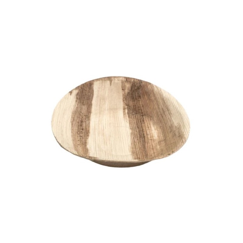 Ecobioshopping - Assiette ronde 18 cm en feuille de palmier - 25 pièces - 5031