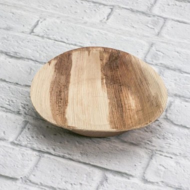 Ecobioshopping - Assiette ronde 18 cm en feuille de palmier - 25 pièces - 5031