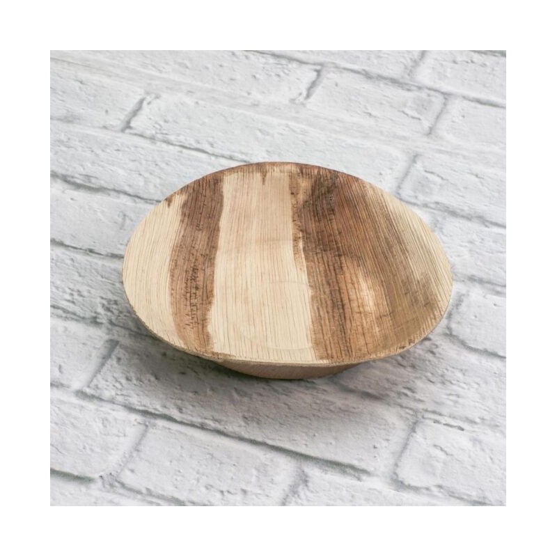 Ecobioshopping - Assiette ronde 18 cm en feuille de palmier - 25 pièces - 5031
