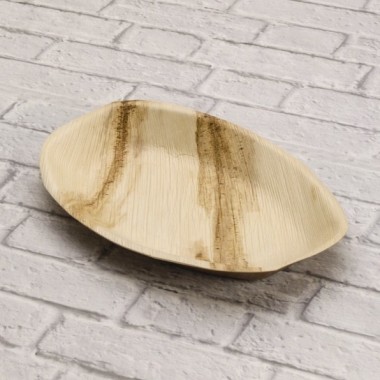 Ecobioshopping - Plateau petit 30x20 cm en feuille de palmier - 25 pièces - N135