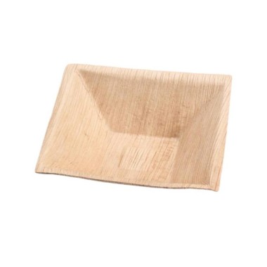 Ecobioshopping - Étui 16x16x5 cm en feuille de palmier - 25 pièces - N140