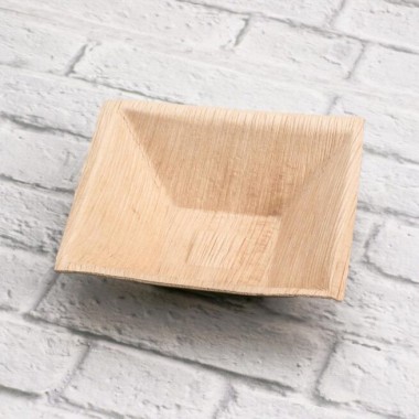 Ecobioshopping - Étui 16x16x5 cm en feuille de palmier - 25 pièces - N140