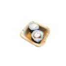 Ecobioshopping - Barquette Finger Food 7x7 cm en feuille de palmier - 25 pièces - 3583