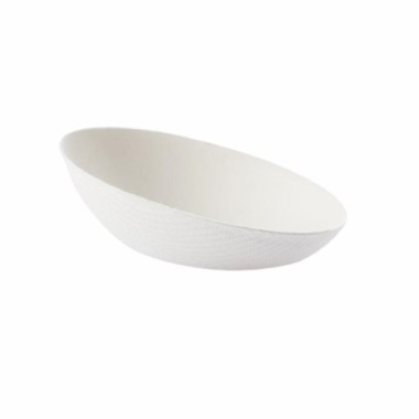 Ecobioshopping - Assiette ovale en cellulose - 100 pièces - 15355