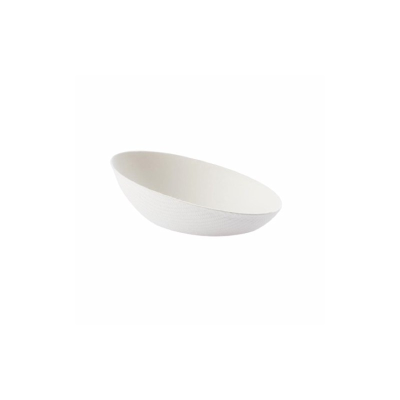 Ecobioshopping - Assiette ovale en cellulose - 100 pièces - 15355