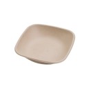 Ecobioshopping - Assiette carrée Nature 500 ml en cellulose - 125 pièces - 14966