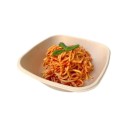 Ecobioshopping - Assiette carrée Nature 500 ml en cellulose - 125 pièces - 14966
