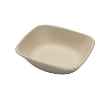 Ecobioshopping - Plat rectangulaire Nature 900 ml en cellulose - 125 pièces - 14969
