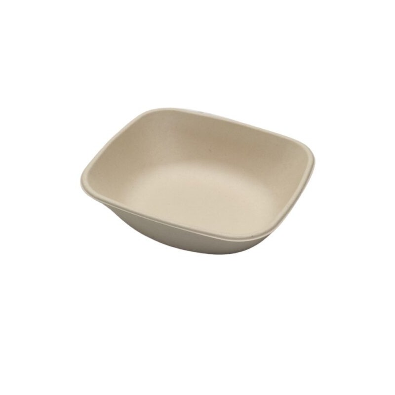 Ecobioshopping - Plat rectangulaire Nature 900 ml en cellulose - 125 pièces - 14969