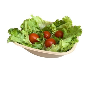 Ecobioshopping - Plat rectangulaire Nature 900 ml en cellulose - 125 pièces - 14969