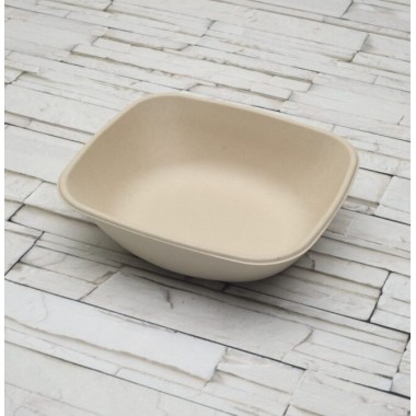 Ecobioshopping - Plat rectangulaire Nature 900 ml en cellulose - 125 pièces - 14969