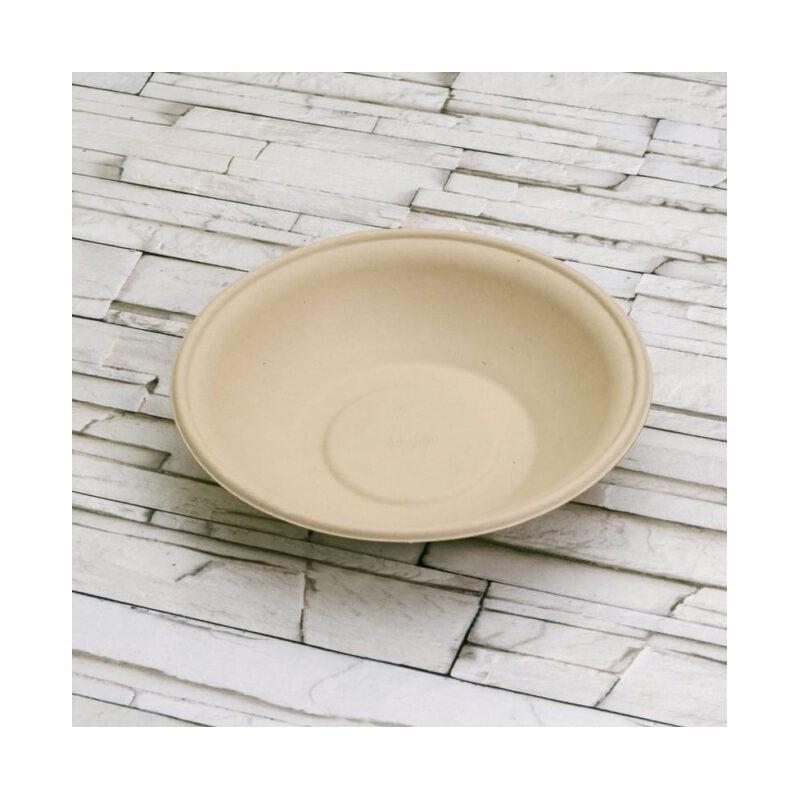 Ecobioshopping - Étui rond Nature 600 ml en cellulose - 125 pièces - 14970