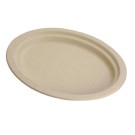 Ecobioshopping - Assiette ovale Nature 26x19 cm en cellulose - 50 pièces - N153