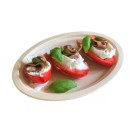 Ecobioshopping - Assiette ovale Nature 26x19 cm en cellulose - 50 pièces - N153