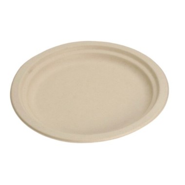 Ecobioshopping - Assiette plate Nature 23 cm en cellulose - 50 pièces - N152