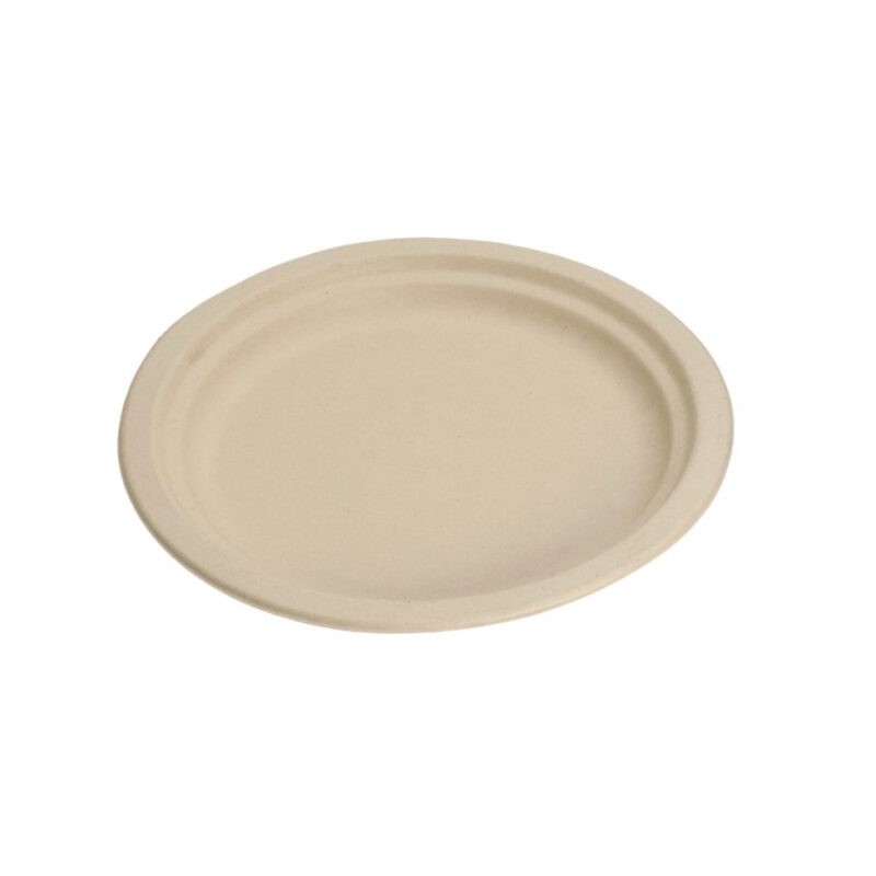 Ecobioshopping - Assiette plate Nature 23 cm en cellulose - 50 pièces - N152