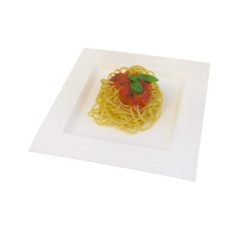 Ecobioshopping - Assiette plate Dedra 22x22 cm en cellulose - 50 pièces - N463