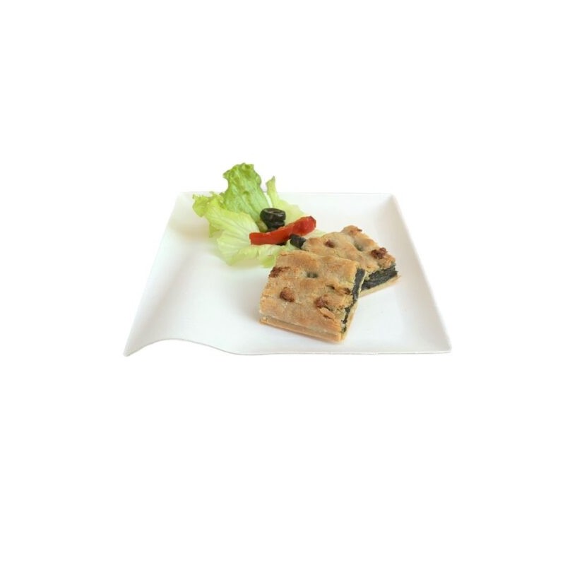 Ecobioshopping - Assiette Finger Food 15x15 cm en cellulose - 50 pièces - N133
