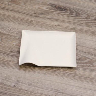 Ecobioshopping - Assiette Finger Food 15x15 cm en cellulose - 50 pièces - N133