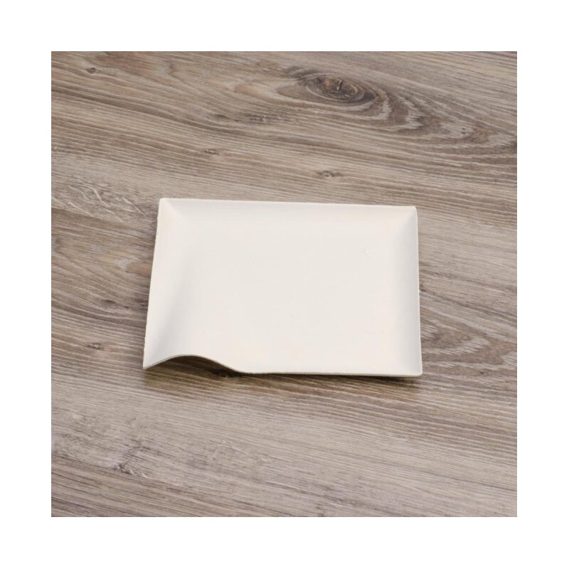 Ecobioshopping - Assiette Finger Food 15x15 cm en cellulose - 50 pièces - N133