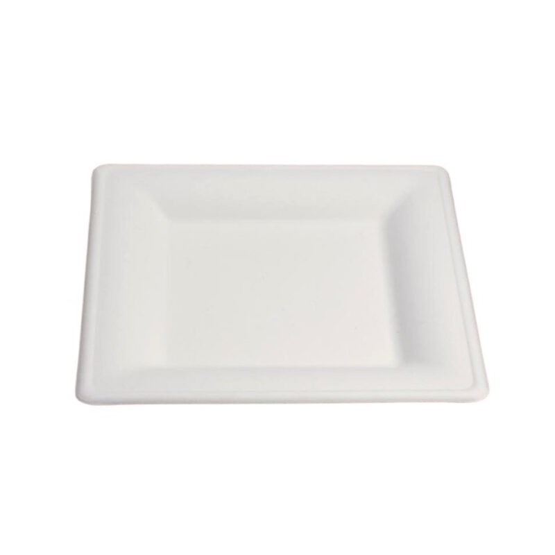 Ecobioshopping - Assiette Élégance 26x26 cm en cellulose - 50 pièces - 20841