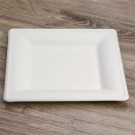 Ecobioshopping - Assiette Élégance 26x26 cm en cellulose - 50 pièces - 20841