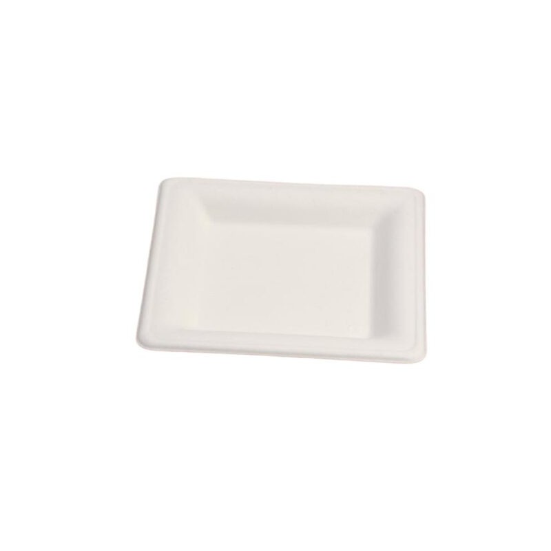 Ecobioshopping - Assiette Élégance 16x16 cm en cellulose - 50 pièces - 20834