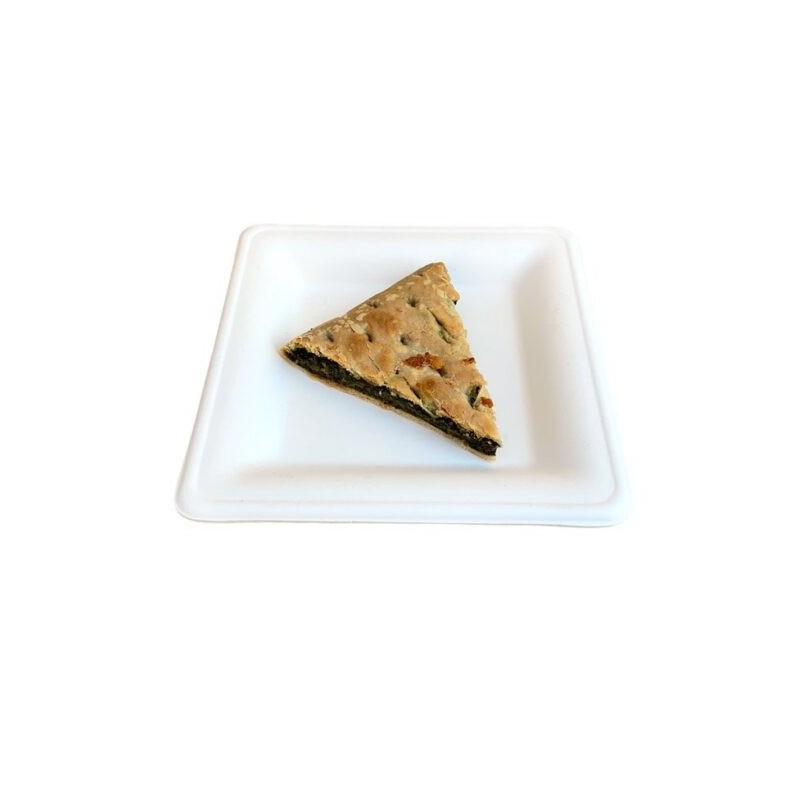 Ecobioshopping - Assiette Élégance 16x16 cm en cellulose - 50 pièces - 20834
