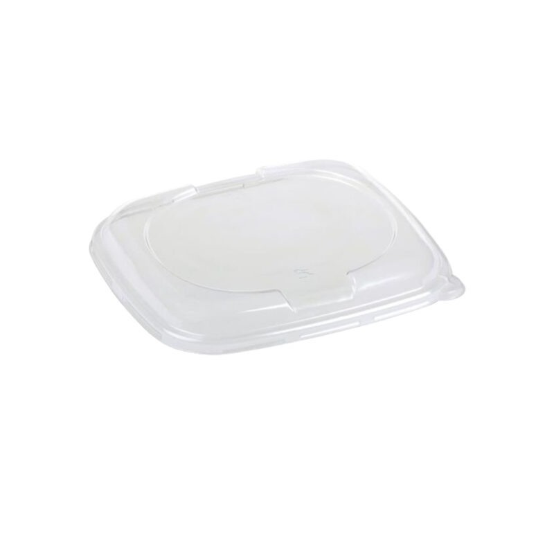 Ecobioshopping - Couvercle rectangulaire empilable en PLA - 125 pièces - 16821