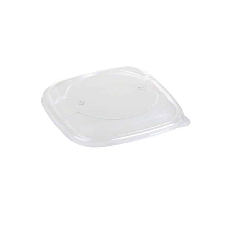 Ecobioshopping - Couvercle carré empilable en PLA - 125 pièces - 16823
