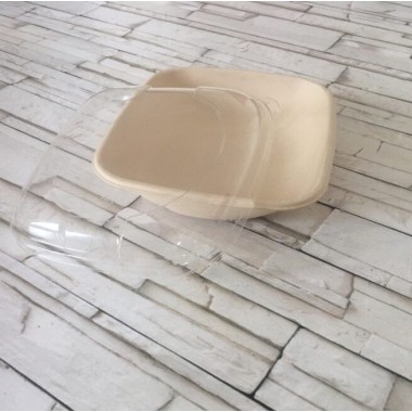Ecobioshopping - Couvercle carré empilable en PLA - 125 pièces - 16823