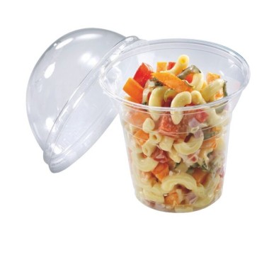 Ecobioshopping - Couvercle dôme en PLA diamètre 100 mm sans trou - 50 pièces - N544