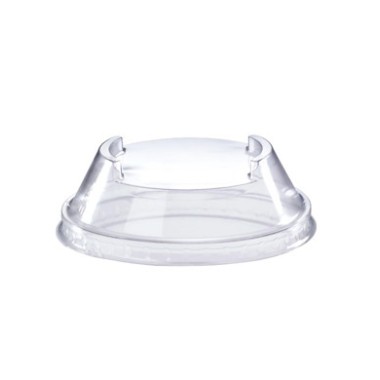 Ecobioshopping - Couvercle empilable en PLA diamètre 100 mm sans trou. - 50 pièces - 11151