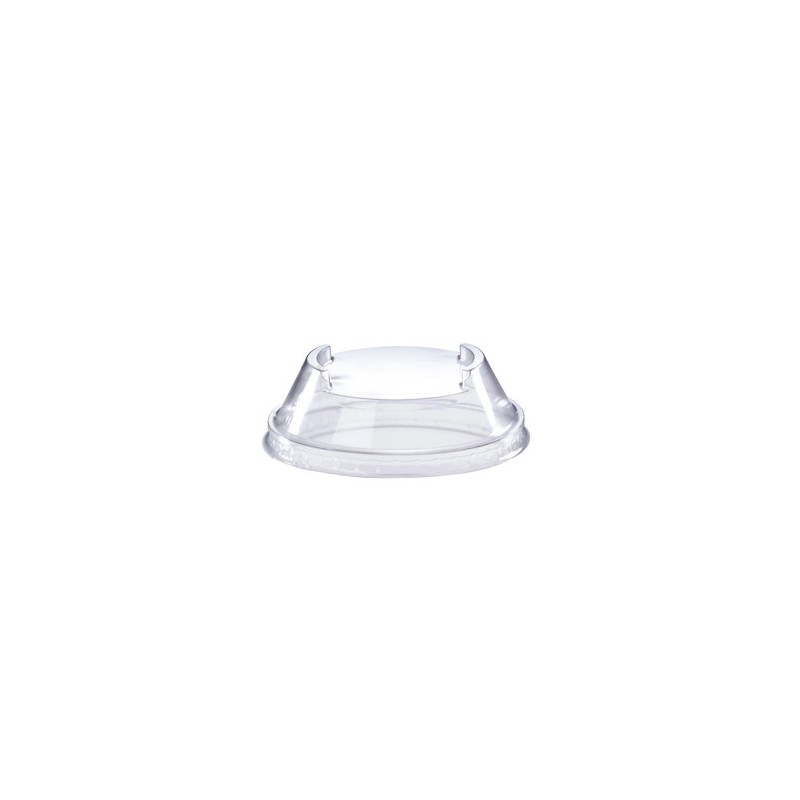 Ecobioshopping - Couvercle empilable en PLA diamètre 100 mm sans trou. - 50 pièces - 11151