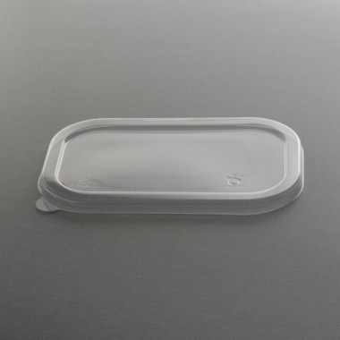 Ecobioshopping - Couvercle en PLA pour barquettes 3456, 3457 - 125 pièces - 12049