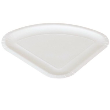 Ecobioshopping - Assiette en carton pour pizza 1/4 - 100 pièces - 206-BIO-00