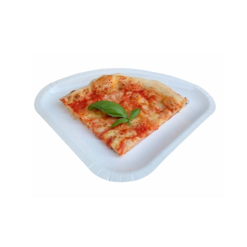 Ecobioshopping - Assiette en carton pour pizza 1/4 - 100 pièces - 206-BIO-00