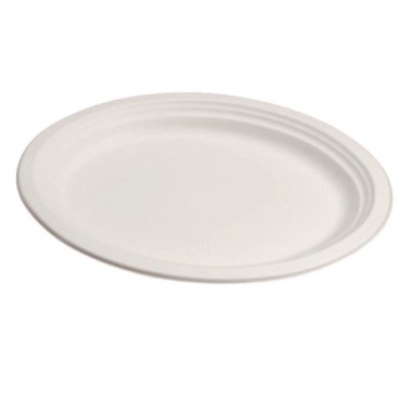 Ecobioshopping - Assiette ovale 32x25 cm en cellulose - 50 pièces - 12410
