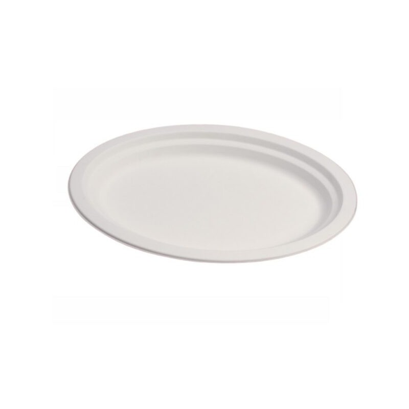 Ecobioshopping - Assiette ovale standard 26x19 cm en cellulose - 50 pièces - 11184