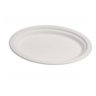Ecobioshopping - Assiette ovale standard 26x19 cm en cellulose - 50 pièces - 11184