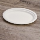Ecobioshopping - Assiette ovale standard 26x19 cm en cellulose - 50 pièces - 11184