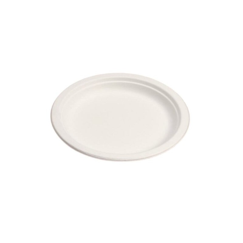 Ecobioshopping - Assiette plate Standard 18 cm en cellulose - 50 pièces - 11183
