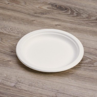 Ecobioshopping - Assiette plate Standard 18 cm en cellulose - 50 pièces - 11183