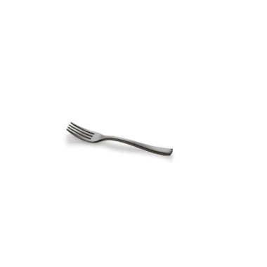 Ecobioshopping - Mini fourchette noire 9,8 cm en PLA - 100 pièces - 19348