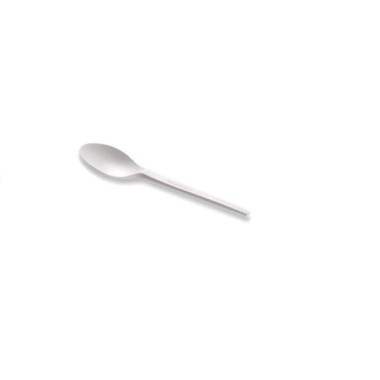 Ecobioshopping - Cuillère à dessert professionnelle 13 cm en PLA - 50 pièces - N808