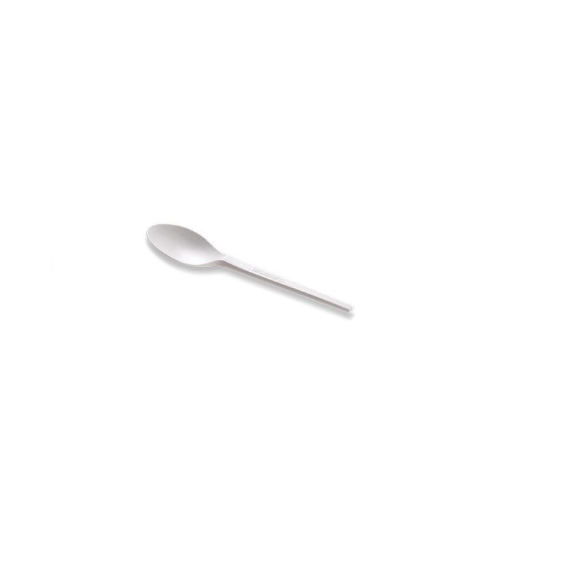 Ecobioshopping - Cuillère à dessert professionnelle 13 cm en PLA - 50 pièces - N808