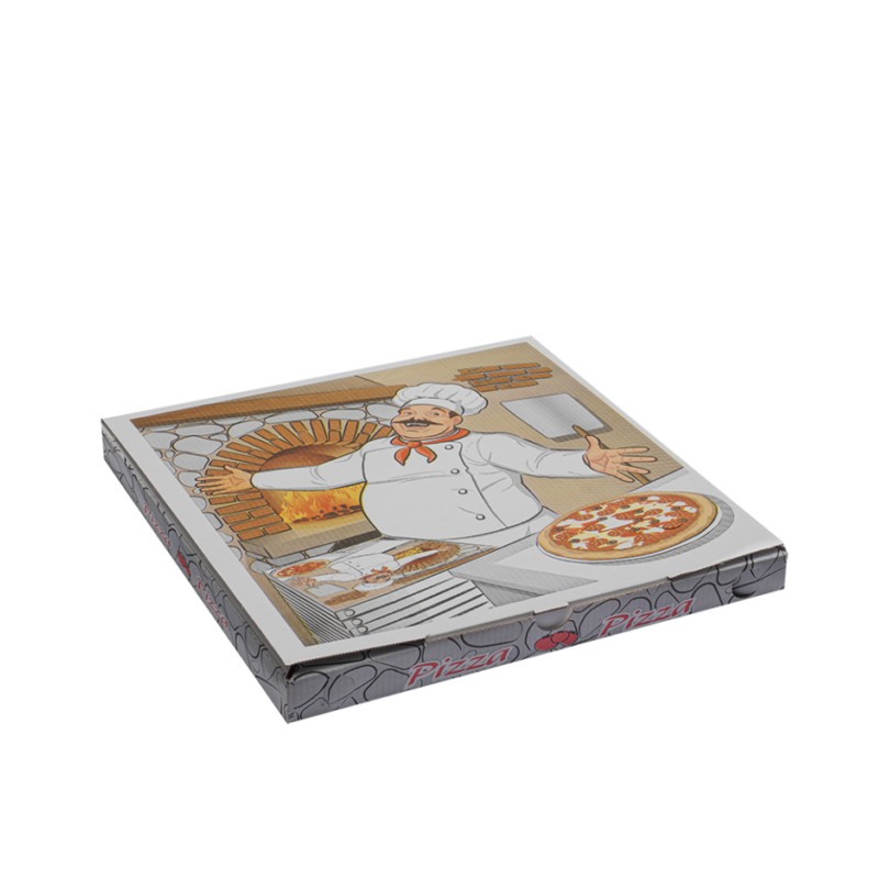 Ecobioshopping - Boîte à pizza 32,5x32,5x3h cm - 100 pièces. - 3250304